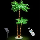 Ousheng Solar Lighted Palm Trees For Outside Patio, Bar Pool Deck Outdoor Dec.... Fixed Price $85.67.