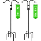 65 In. Shepherds Hook Metal Steel Use At Outdoor Hanging Flower Basket, Bir. Fixed Price $139.18.