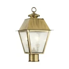 Livex Lighting 2166 Brass Mansfield 2-LIGHT 16-1/2"H Outdoor Post. Fixed Price $399.96.