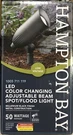 Hampton Bay Low Voltage Black Led Landscape Flood Light With Adjustable Beam. Fixed Price $24.95.