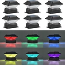 Pack Rgbw Solar Cap Light Modes, Fits 4X4 4X6 Posts, 50 Lumen Decorat. Fixed Price $109.30.
