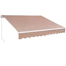 Manual Retractable Awning, 10 X 8 Ft Outdoor Patio Sun Shade,. Fixed Price $234.29.