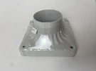 Portfolio Pier Mount Base Cast Aluminum Adapter White Finish. Fixed Price $11.99.