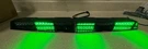 Hawk 3 Visor Led Light Bar Universal Brackets Equipped Green/white. Fixed Price $159.95.