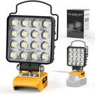 Ecarke 20V Cordless Led Work Light Compatible With Dewalt Batteries: 70W 7000LM. Fixed Price $34.99.