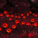 2-PACK Outdoor Solar Halloween Spooky Eyeball Lights Swaying Firefly Garden Deco. Fixed Price $27.99.