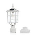 ST4224QW Solar Post Light Outdoor Led Squared Frame Fixture With 3" Pier Mount B. Fixed Price $88.24.