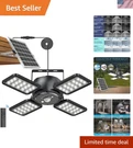 Latband Solar Shed Light Outdoor Indoor Upgrade 1200LM 144LED Heads Moti. Fixed Price $48.05.