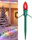 Suraielec Christmas Pathway Lights Outdoor, 25 Ft C9, Multi-colored. Fixed Price $33.99.