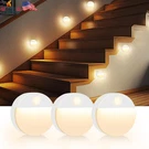 Guankai 3 Pack Motion Sensor Stair Light For Indoor, Battery Operated Closet. Fixed Price $14.35.