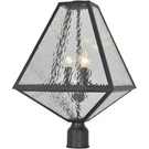 Crystorama GLA-9709-WT-BC Glacier Post Light Accessories Black Charcoal. Fixed Price $260.62.