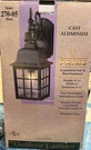 New Open Box Outdoor Black Lantern By Prime Model 270-05 Cast Aluminum. Fixed Price $29.98.