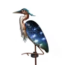 Teresa's Collections Garden Decor For Outside Blue Heron Solar Lights, 42" Gl.... Fixed Price $47.08.