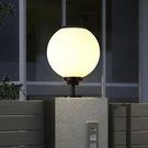 Solar Outdoor Column Lights - Aluminum Fence Pedestal Post Lamp Vinta.... Fixed Price $127.69.