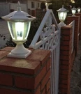2-PACK Solar White Hexagon Post Cap Light W/ Leds Wall Mount 4"/ 5" 6". Fixed Price $45.00.