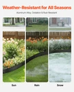 Metal Landscape Edging, 8 Packs 72 Rust-resistant Aluminum Alloy. Fixed Price $140.47.
