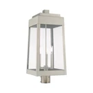 Livex Oslo 3 Light Outdoor Post Top Lantern, Brushed Nickel 20859-91. Fixed Price $919.96.