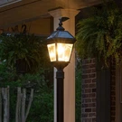 Gama Sonic Imperial Bulb 24 1/4"H Black Solar Led Outdoor Post Light. Fixed Price $199.99.