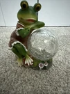 Shumi Solar Frog Figurine Girl Gazing Garden Lawn Patio Waterproof Light BX13. Fixed Price $29.99.