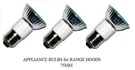 Pack Of 3, Lse Lighting Z0B0011 Jdr E27 75MM Range Hood Appliance Bulbs. Fixed Price $51.47.