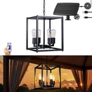 Solar Chandelier Outdoor, 14" Farmhouse Waterproof Dimmable Hanging Pendant L.... Fixed Price $88.39.