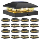 4X4 Post Cap 16PACKSOLAR Fence - Lights Outdoor Waterproof For. Fixed Price $108.99.
