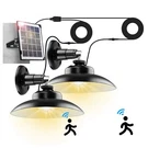 Double Head Solar Power Led Pendant Light Garage Shop Lamp Shed Barn Gazebo Yard. Fixed Price $22.56.