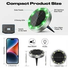 Solar Ground Lights 2-6 Pcs Waterproof Outdoor Landscape Pathway Garden. Fixed Price $34.42.