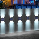 Claoner Led Solar Wall Lights Outdoor Garden Steps Stairs Fence Deck Lamp IP65. Fixed Price $10.99.