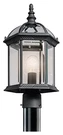 Kichler 49187BK Barrie Outdoor Post Lantern In Black Material. Fixed Price $154.97.