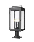Z-lite 5019PHBR-533PM Hartwell 4 Light 25" Tall Post Black. Fixed Price $370.60.