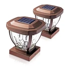 Home Zone Security Solar Post Cap Lights Decorative Glass Led 4X4 Outdoor. Fixed Price $54.99.
