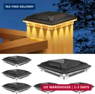 Solar Post Cap Lights Outdoor Pack Upgraded 16LED Spot Lens Waterproof. Fixed Price $51.36.