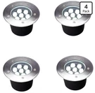 4X 7W Outdoor Ground Well Lights Wired 6 Inch 110V 120V Waterproof Landscape. Fixed Price $99.99.