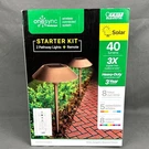 Feit Onesync Landscape Bronze Solar 40 Lumen Led Pathway Lights Kit & Remote 2PK. Fixed Price $59.99.