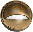 Kichler Landscape 3 1/2" Wide Half Moon Brass Deck Light. Fixed Price $98.99.