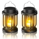 Hanging Solar Lanterns Outdoor, 2 Pack Glass Lights Waterproof New. Fixed Price $30.99.