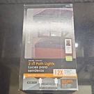 Portfolio 2 Solar Led Pathway Lights Warm White 14 Lumens 3300K Black Finish. Fixed Price $22.22.