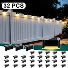 32PCS Solar Led Deck Lights 12HR Lighting For Outdoor Stairs 1100MAH IP44. Fixed Price $11.10.