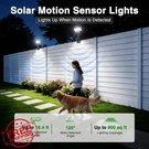 Imaihom 4PK Black Solar Lights Outdoor Motion Sensor 92 Led Warm/cool White. Fixed Price $81.99.
