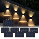 8 Pack Led Solar Fence Lights Dusk To Dawn Wall Garden Pathway Deck Lamp Outdoor. Fixed Price $29.99.