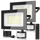 Papasbox 2 Pack 100W Led Motion Sensor Flood - 10000LM 6500K Daylight W.... Fixed Price $70.66.