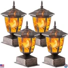 Pack Solar Flame Lights, Waterproof Led Lanterns For 4X4, 5X5, 6X6 Posts. Fixed Price $70.55.