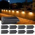 New Best Aulanto Solar Fence Lights 8 PACK-PLUS,100 Lumen Big Outdoor IP65. Fixed Price $105.82.