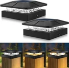 Peasur 4X4 Solar Post Cap Lights Outdoor With 3 Lighting Modes, 2 Packs Led. Fixed Price $25.91.