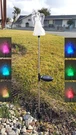 Set Of 2 Garden Acrylic Angel W/ Frosted Skirt Solar Light Color Change. Fixed Price $22.99.
