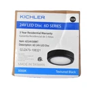 Kichler Lighting 6D24V30BKT Series 4W 3000K Led Disc/puck Lights Textured. Fixed Price $38.99.