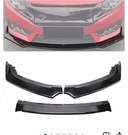 Motorfansclub Front Bumper & Lip Splitter For Honda Civic 2016-2017-2018 New. Fixed Price $50.00.
