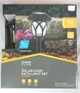 Real Living Led Solar Cage Path Light 10 Count Set Rechargeable Black Finish 3. Fixed Price $42.00.