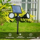 Solar Outdoor Spotlights, Dual-head 36 Led Security With Motion Sens. Fixed Price $29.99.